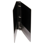 Deluxe Non-View D-Ring Binder With Label Holder, 3 Rings, 1" Capacity, 11 X 8.5, Black