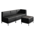 Alera QUB Series Armless L Sectional, Center Seat, 26.38" x 26.38" x 30.5", Black