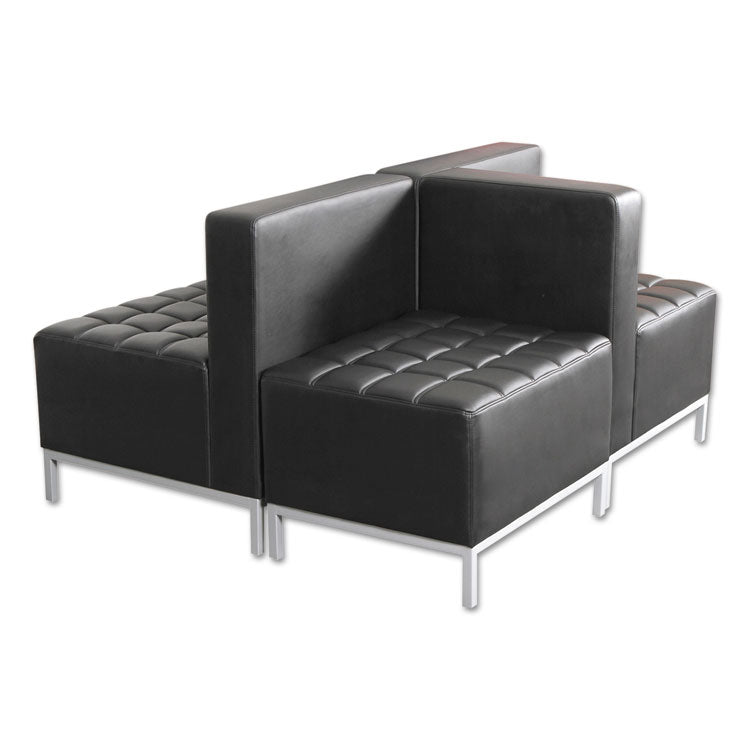 Alera QUB Series Armless L Sectional, Center Seat, 26.38" x 26.38" x 30.5", Black