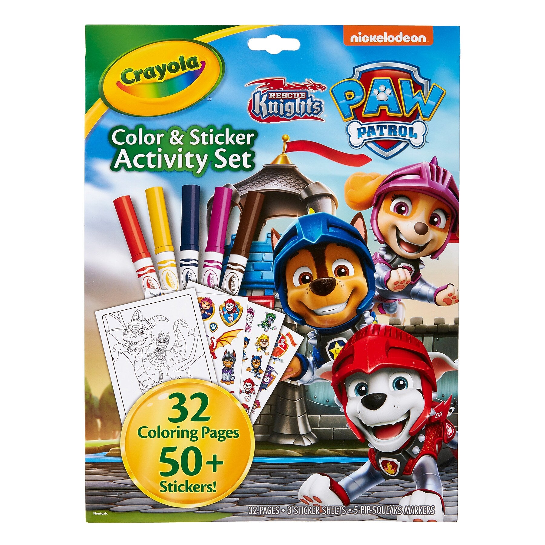 Crayola Color & Sticker: Paw Patrol Activity Book, 3 Sets/Bundle (BIN042741-3)