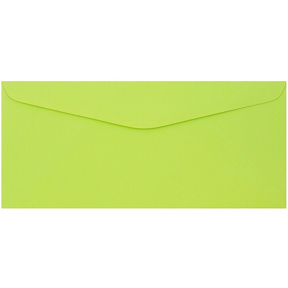 JAM Paper #9 Business Envelope, 3 7/8" x 8 7/8", Lime Green, 100/Pack (1532898D)