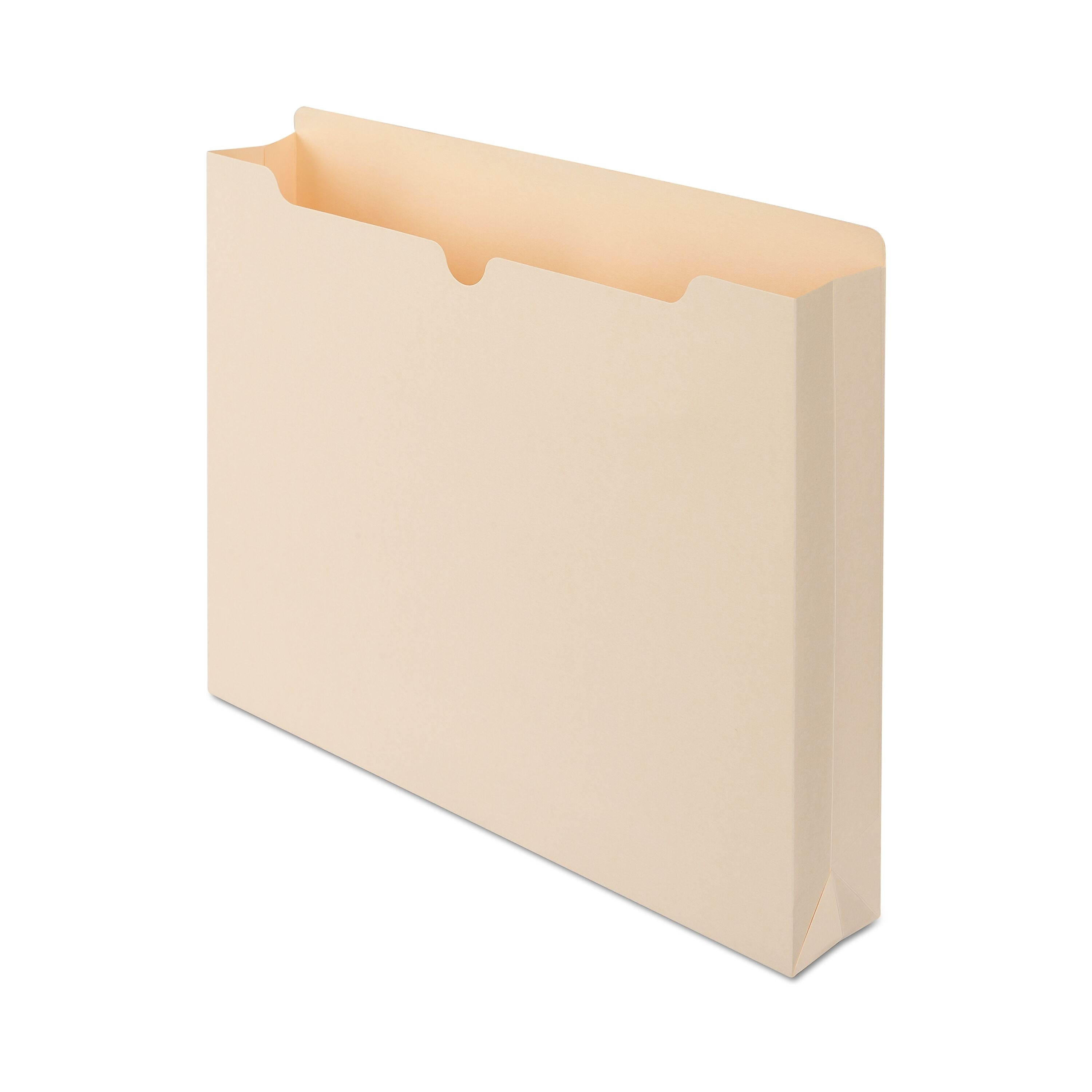 Staples Reinforced File Jacket, 2" Expansion, Letter Size, Manila, 50/Box (TR396444)