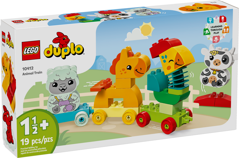 LEGO DUPLO My First Animal Train, 19 Pieces (10412)