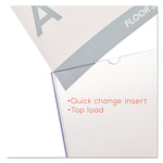 Superior Image Slanted Sign Holder, Portrait, 5 X 7 Insert, Clear