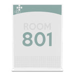 Superior Image Double Sided Sign Holder, 8.5 x 11 Insert, Clear