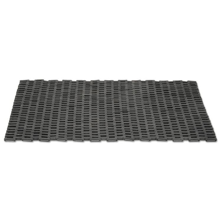 7220002246486, SKILCRAFT Rubberized Link Mat, 24 x 50, Black