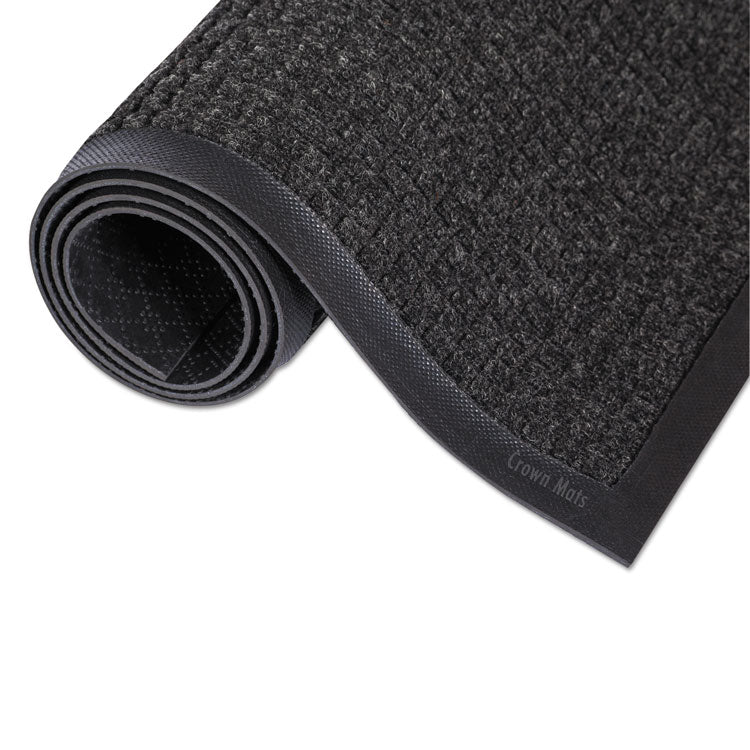 Super-Soaker Wiper Mat With Gripper Bottom, Polypropylene, 24 X 36, Charcoal
