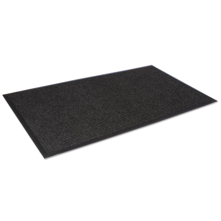 Super-Soaker Wiper Mat With Gripper Bottom, Polypropylene, 24 X 36, Charcoal