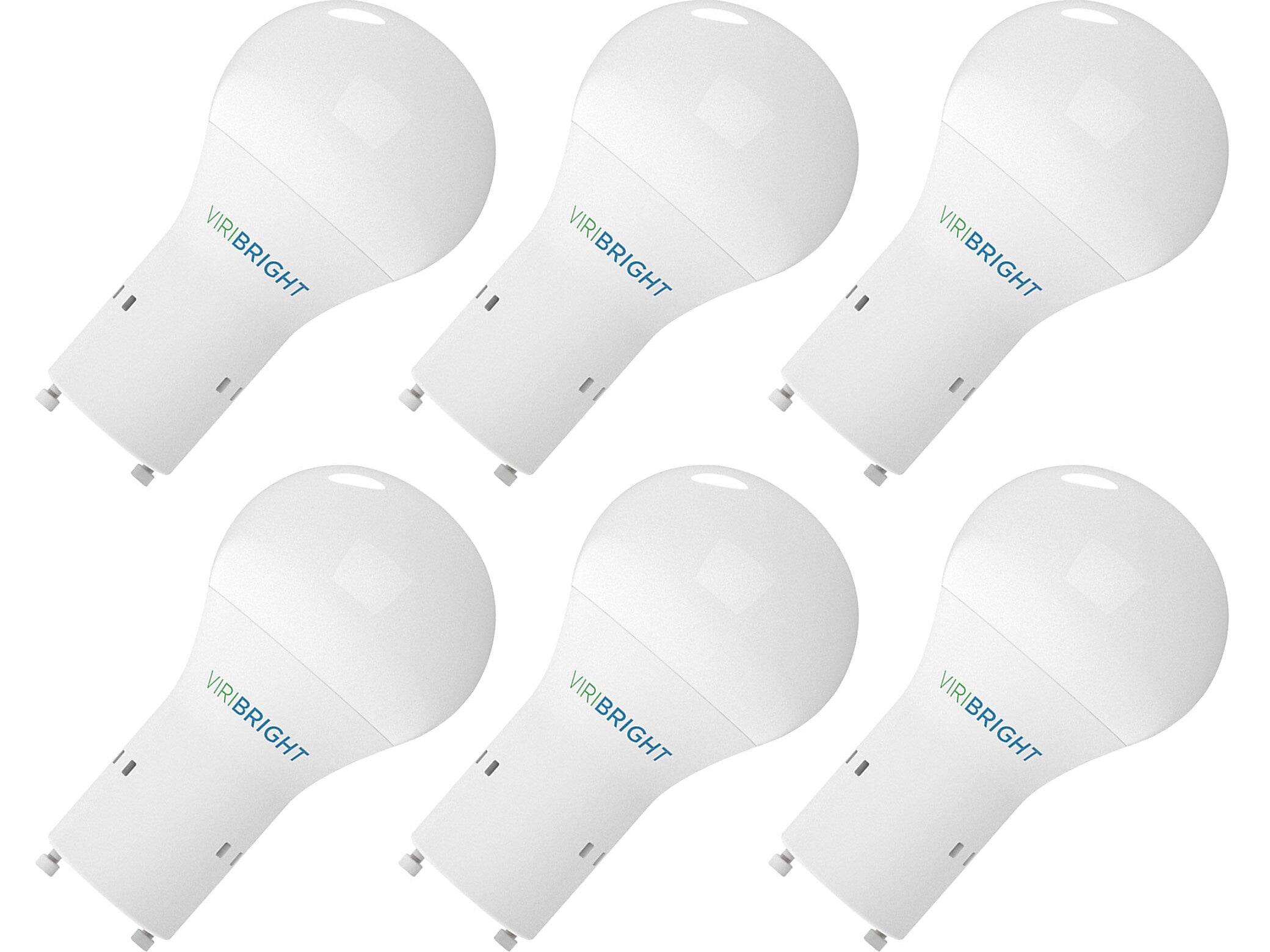 Viribright 9-Watts Cool White LED Household Bulb, 6/Pack (640336)