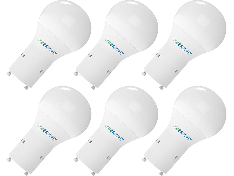 Viribright 9-Watts Cool White LED Household Bulb, 6/Pack (640336)