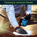 FifthPulse Powder Free Vinyl Exam Gloves, Latex Free, Small, Black, 100/Box (FMN100033)