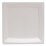 Milan Plastic Dinnerware, Plate, 6.75 x 6.75, White, 12/Bag, 14 Bags/Carton