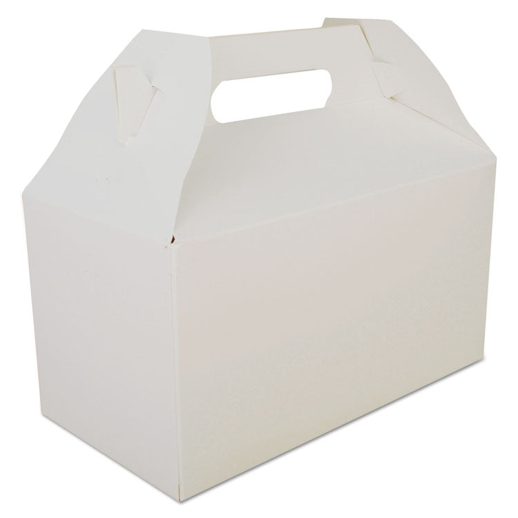 Carryout Barn Boxes, 9.5 x 5 x 5, White, Paper, 125/Carton