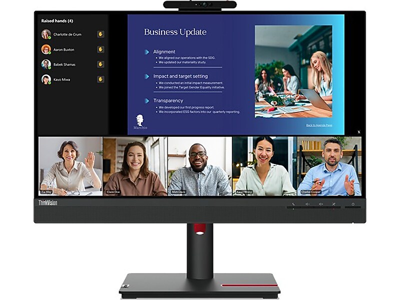 Lenovo ThinkVision T24v-30 23.8" 75 Hz LED  Monitor, Black (63D8MAR3US)