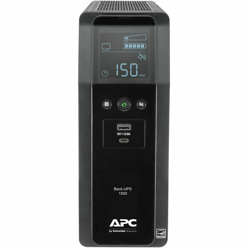 APC Back-UPS Pro BN 1500VA 10-Outlet UPS with 2 USB Charging Ports, Black (BN1500M2)