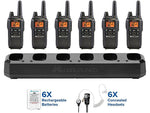 Midland Biztalk Two-Way Business Radio Bundle, Black (LXT600BBX6)