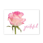 Great Papers Grateful Pink Rose General Use Thank You Notecard Kits, Multicolored, 24/Pack (2025029)