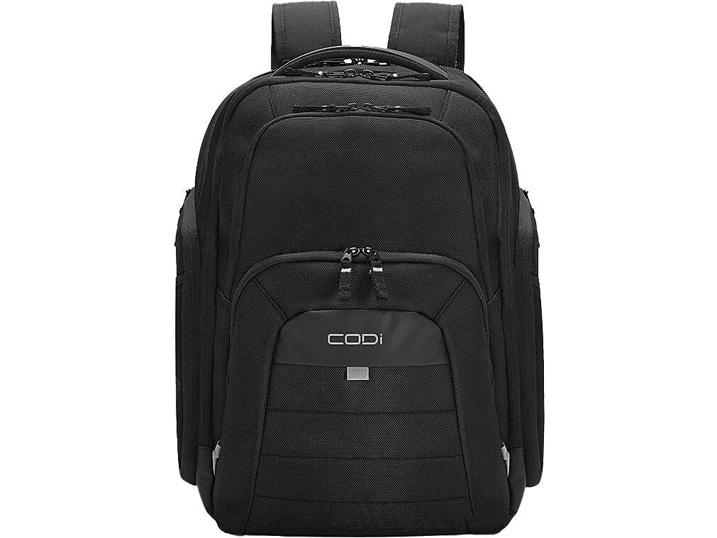 CODi Ferretti Pro 17.3" Polyester Laptop Backpack, Black (FER706-4)