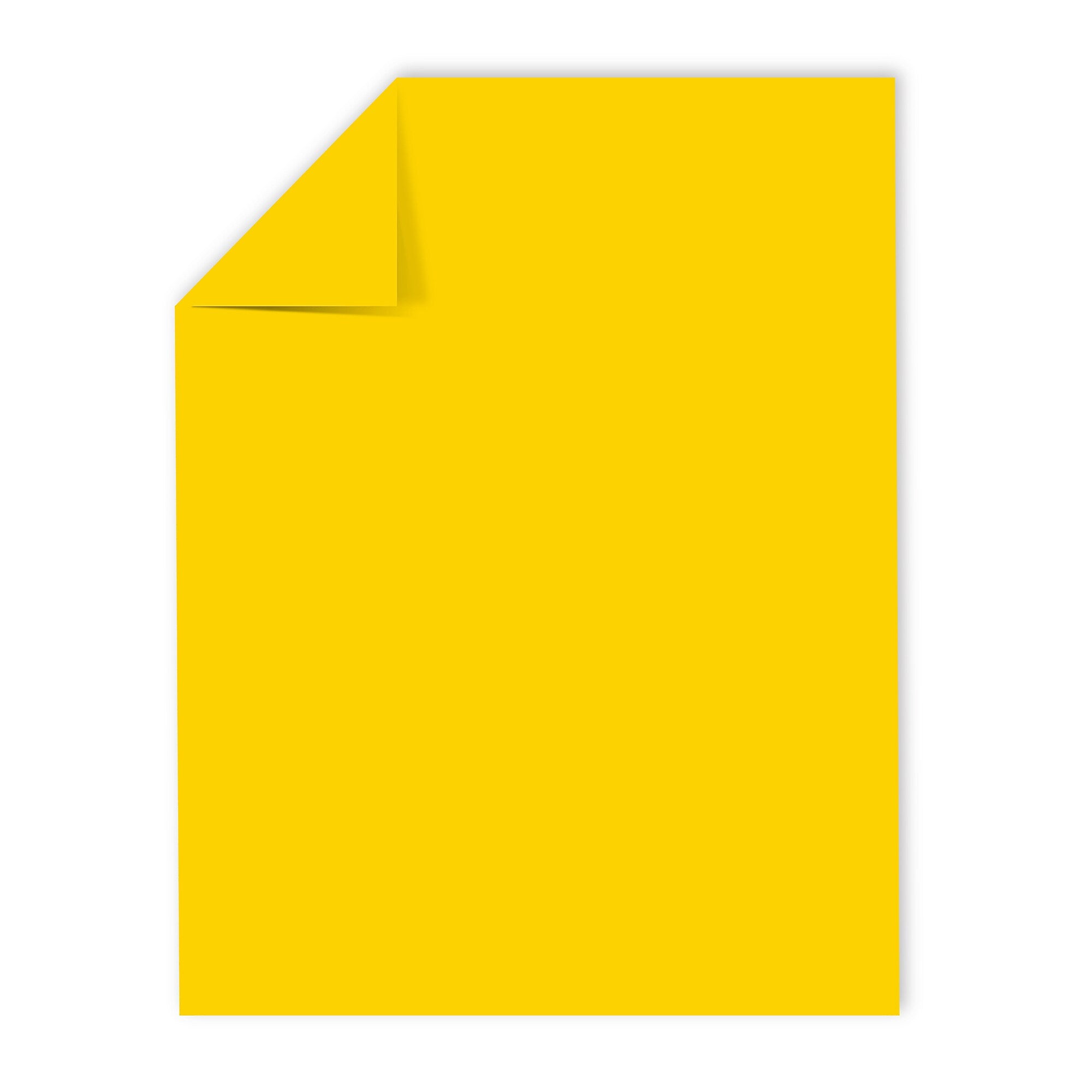 Astrobrights 8.5" x 11" Color Copy Paper, 24 lbs. Solar Yellow, 500 Sheets/Ream (22531/21538)