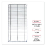 Alera® Wire Shelving Garment Rack, 30 Garments, 36w x 18d x 75h, Silver