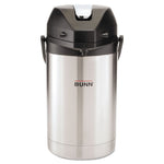 2.5 Liter Lever Action Airpot, Stainless Steel/Black