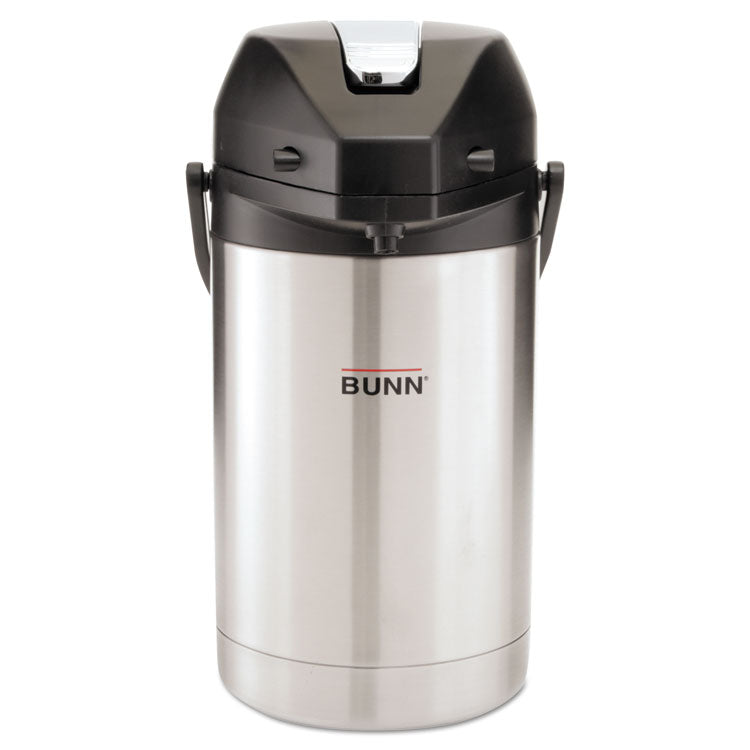 2.5 Liter Lever Action Airpot, Stainless Steel/Black