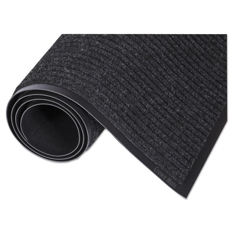 Needle-Rib Wiper/scraper Mat, Polypropylene, 36 X 120, Charcoal