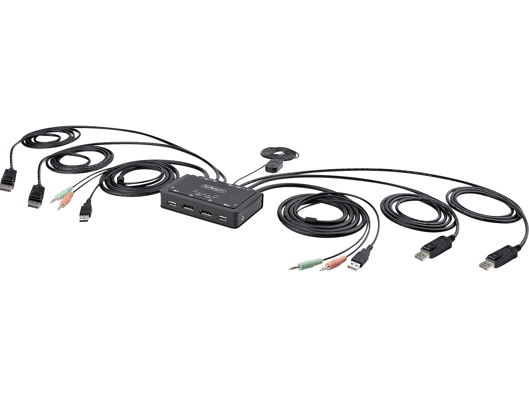 StarTech C2-DD46-UA2-CBL-KVM USB DisplayPort 2-Port KVM Switch