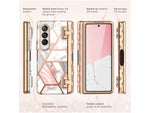i-Blason Cosmo Pro Marble Pink Snap Case for Samsung Galaxy Z Fold4 (Galaxy2022-ZFold4-5G-Cosmo-Pen-SP-Marble)