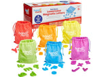 hand2mind Rainbow Lowercase Magnetic Letters, 42/Set, 6 Sets/Pack (96160)