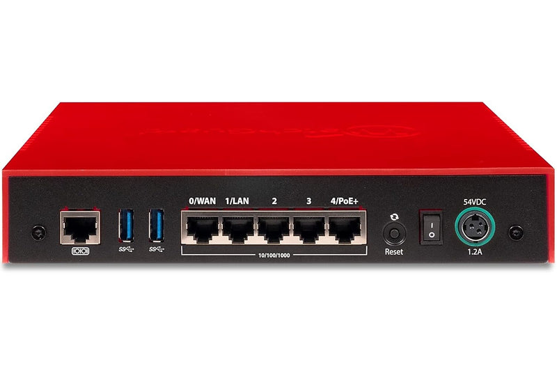 WatchGuard Firebox T45-W-PoE Network Security/Firewall Appliance, 1-Year Basic Security Suite, Red (WGT48411-US)
