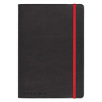 Flexible Cover Casebound Notebooks, SCRIBZEE Compatible, 1-Subject, Wide/Legal Rule, Black/Red Cover, (71) 8.25 x 5.75 Sheets
