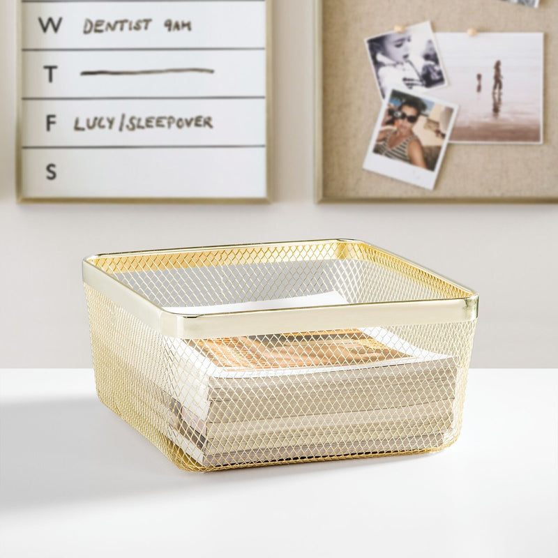 mDesign Steel Organizer, Soft Brass (25950)