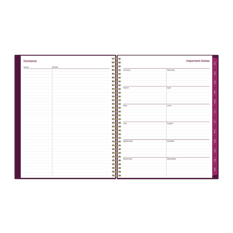 Planning Calendar BS Gili PP 8.5x11 RY26 Wkly/Mthly Safety Wirebound -