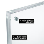 Azar Literature Holder, 5" x 7.625", Vertical, Table Top, Clear, Acrylic (104774)