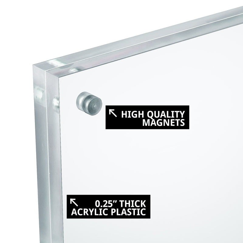 Azar Literature Holder, 5" x 7.625", Vertical, Table Top, Clear, Acrylic (104774)