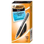 BIC BU3 Retractable Ballpoint Pens, Medium Point (1.0mm), Black, Dozen (BU311BLK)