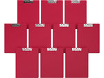 Davis Group Premium Polypropylene Clipboard, Letter Size, Red, 10/Pack (4511-03-10)
