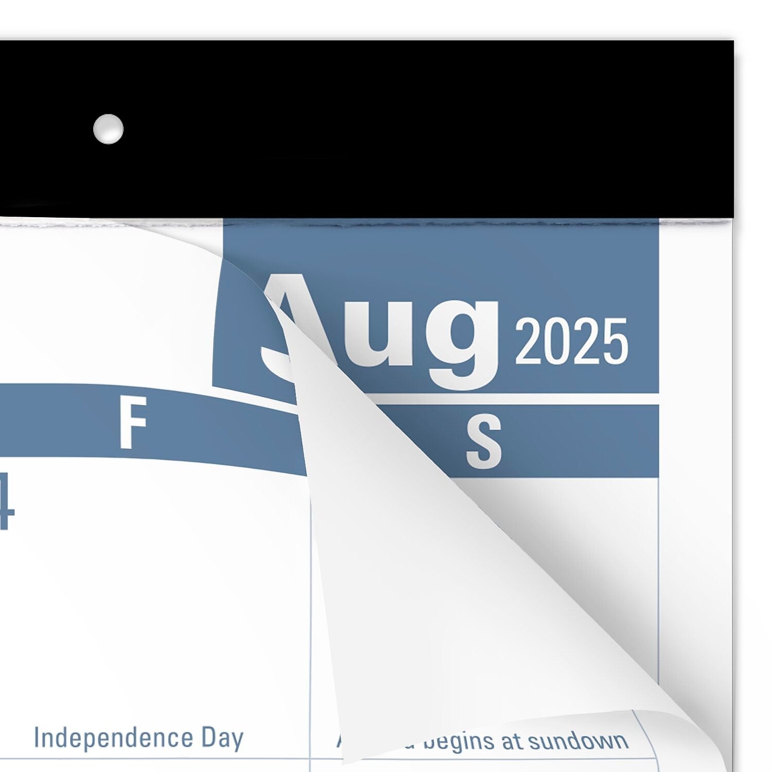 2025-2026 AT-A-GLANCE 21.75" x 17" Academic Monthly Desk Pad Calendar, White/Blue (SKLPAY-32-26)