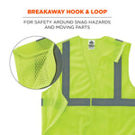 Ergodyne GloWear 8215BA High Visibility Sleeveless Safety Vest, ANSI Class R2, Lime, 2XL/3XL (21077)