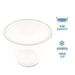 Boardwalk PET Cold Cups, 9 oz., Clear, 50 Cups/Pack (BWKPET9SPK)