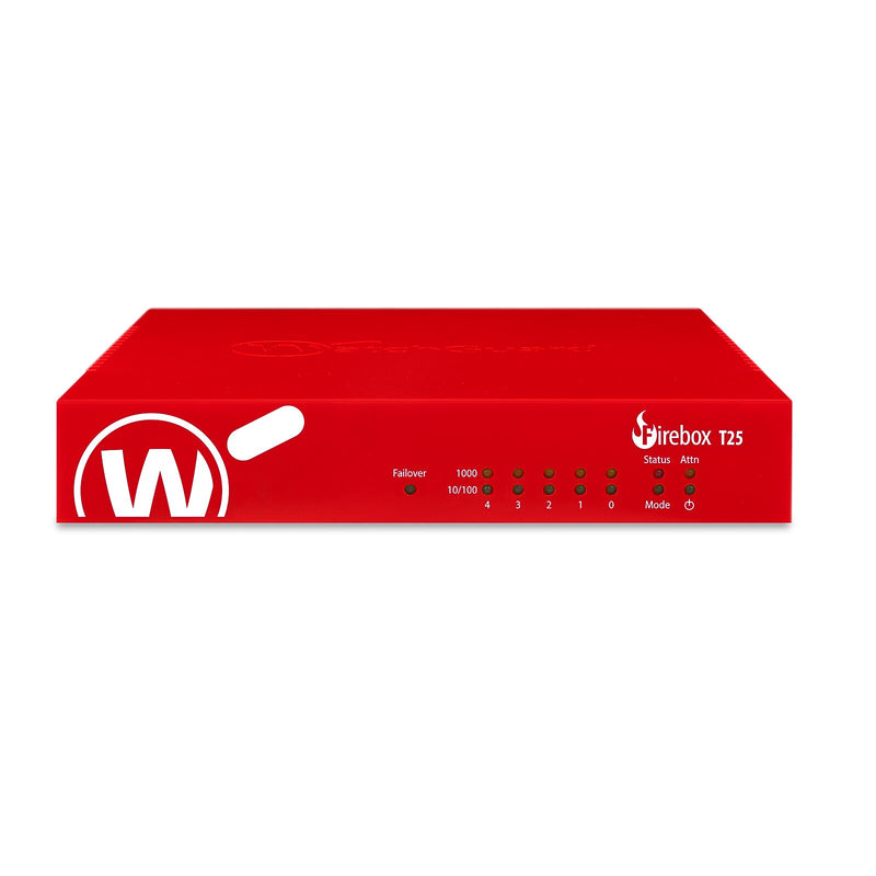 WatchGuard Firebox T25 Network Security/Firewall Appliance, Red (WGT25643)