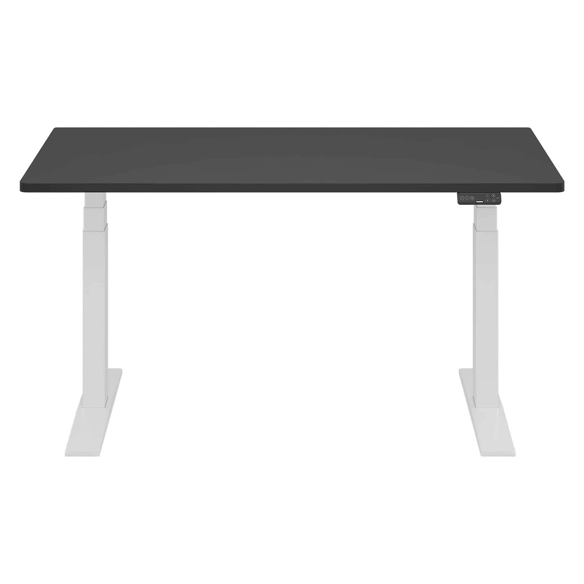 FlexiSpot E7COMMERCIAL 60''W Electric Adjustable Standing Desk, Black/White (E7WCOM6030-B)