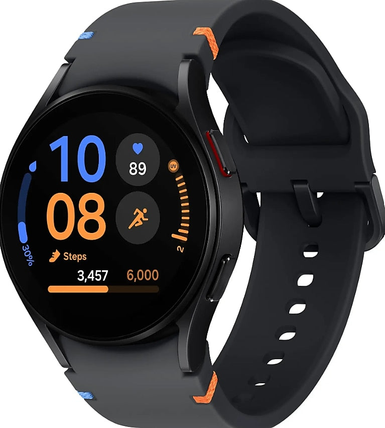 Samsung Galaxy Watch4 Smart Watch, GPS, 46mm, Aluminum Case, Black Silicone (SM-R861NZKAXAA)