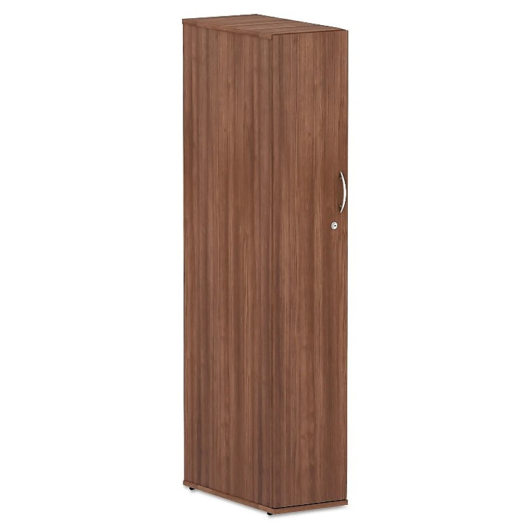 Alera® Valencia Series Wardrobe, 11 7/8w x 23 7/8d x 65h, Modern Walnut