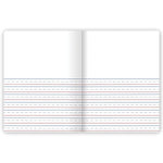 Mead Grades K-2 Primary Ruled Journal 1-Subject Composition Notebook, 7.5" x 9.75", Wide Ruled, 100 Sheets, Blue (1040315)