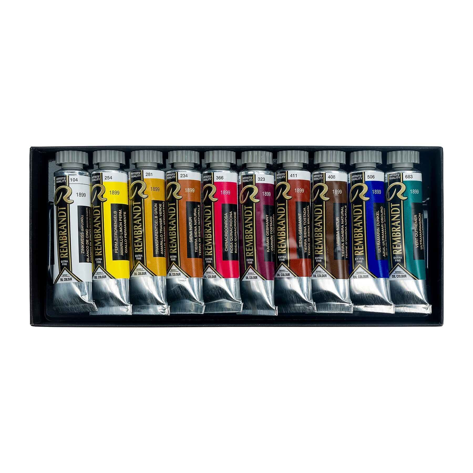 Rembrandt Oil Paint, Assorted Colors, 10/Set (RBX01820312)