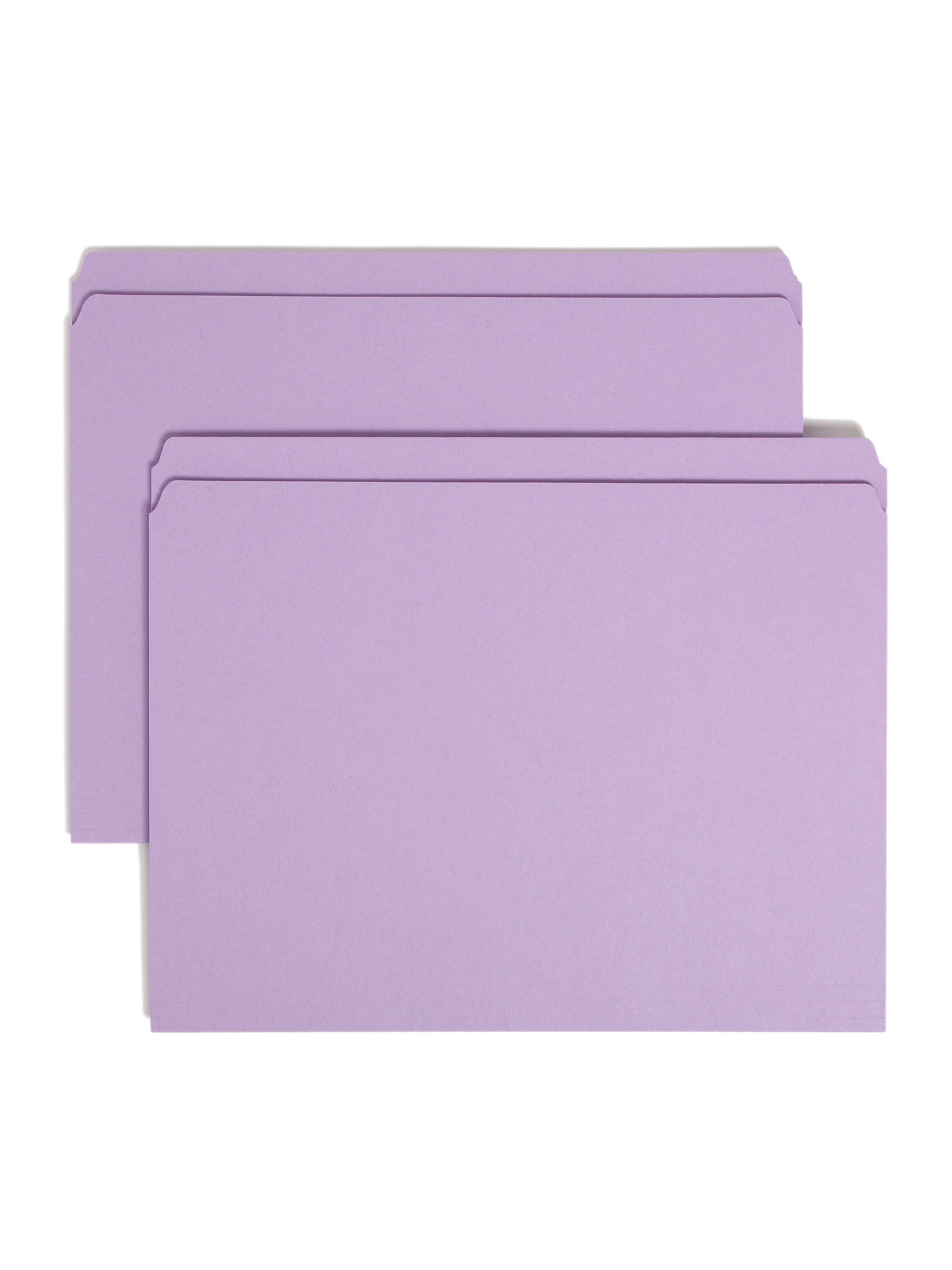 Smead File Folders, 1-Tab, Letter Size, Purple, 100/Box (12410)