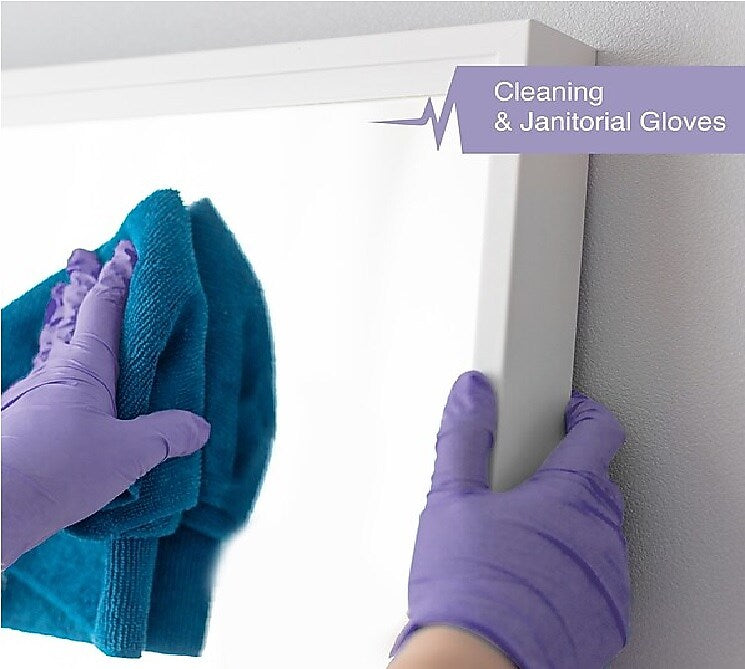 FifthPulse Powder Free Nitrile Gloves, Latex Free, Medium, Lilac, 200/Box (FMN100415)