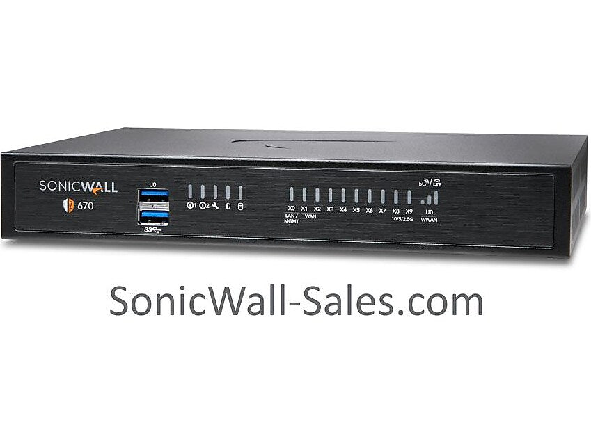 Sonicwall TZ670 Promotional Tradeup Next-Generation Firewall, Desktop (03-SSC-1379)